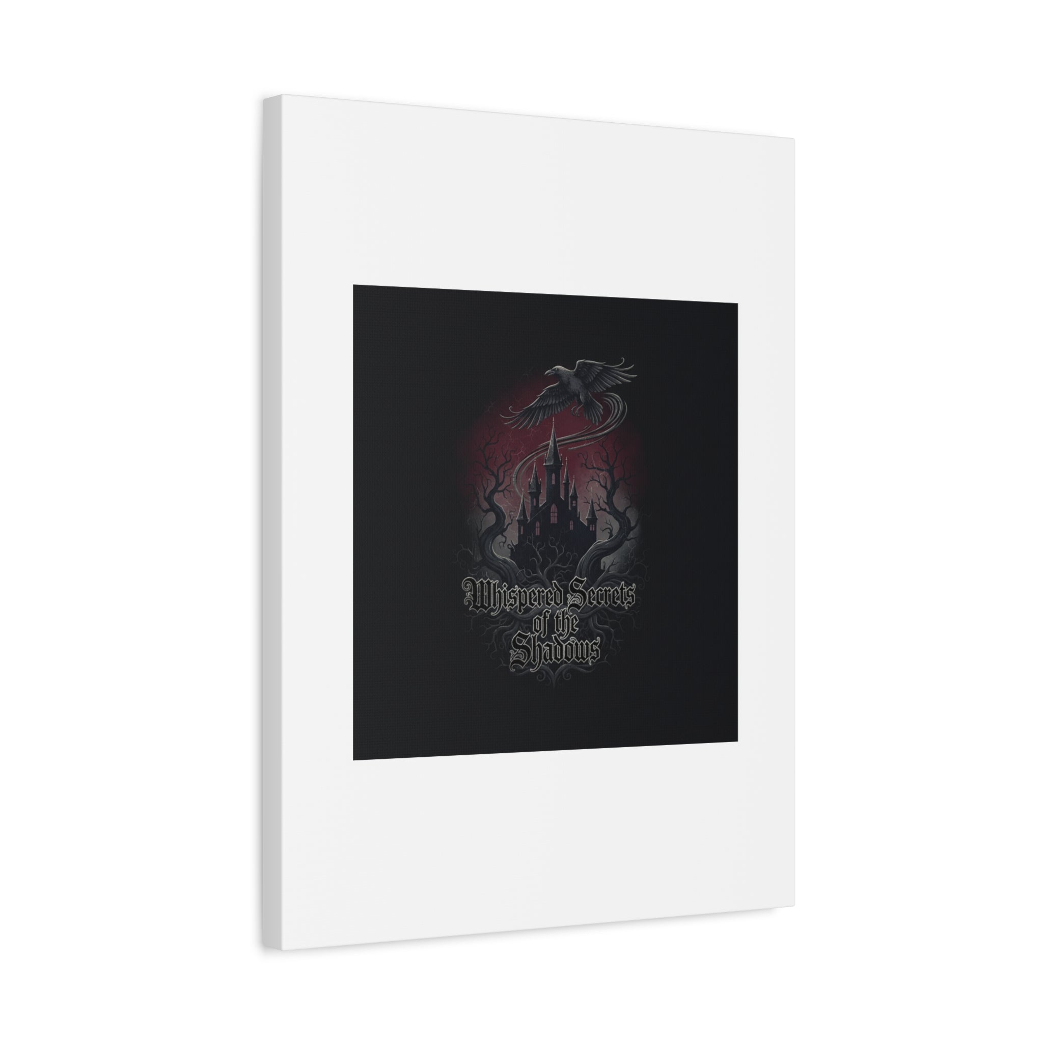 Whispered Secrets of the Shadows Castle Wall Art, Matte Canvas | Gothic Medieval Decor