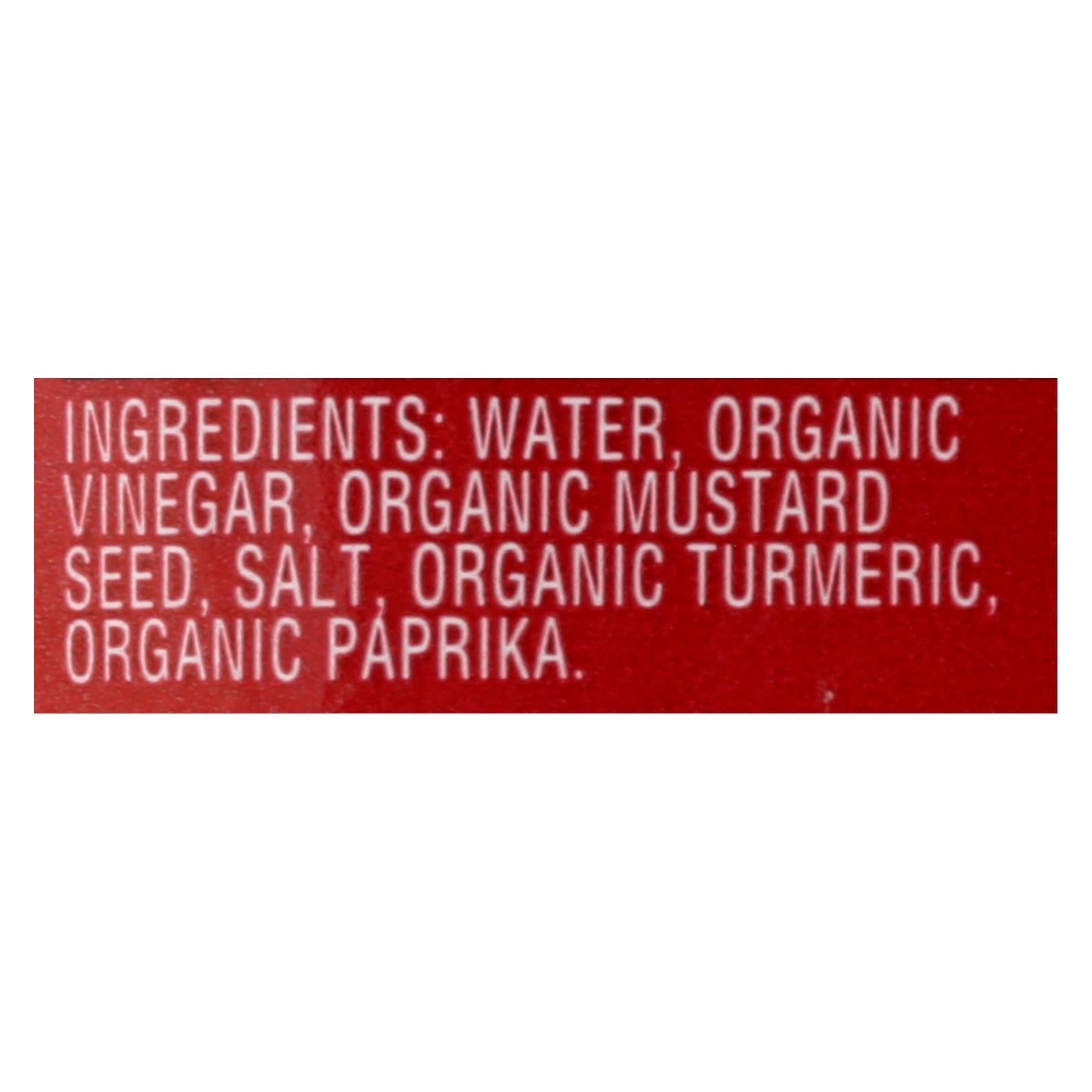 Koops Organic Yellow Mustard Gluten Free 12 Oz Pack of 12