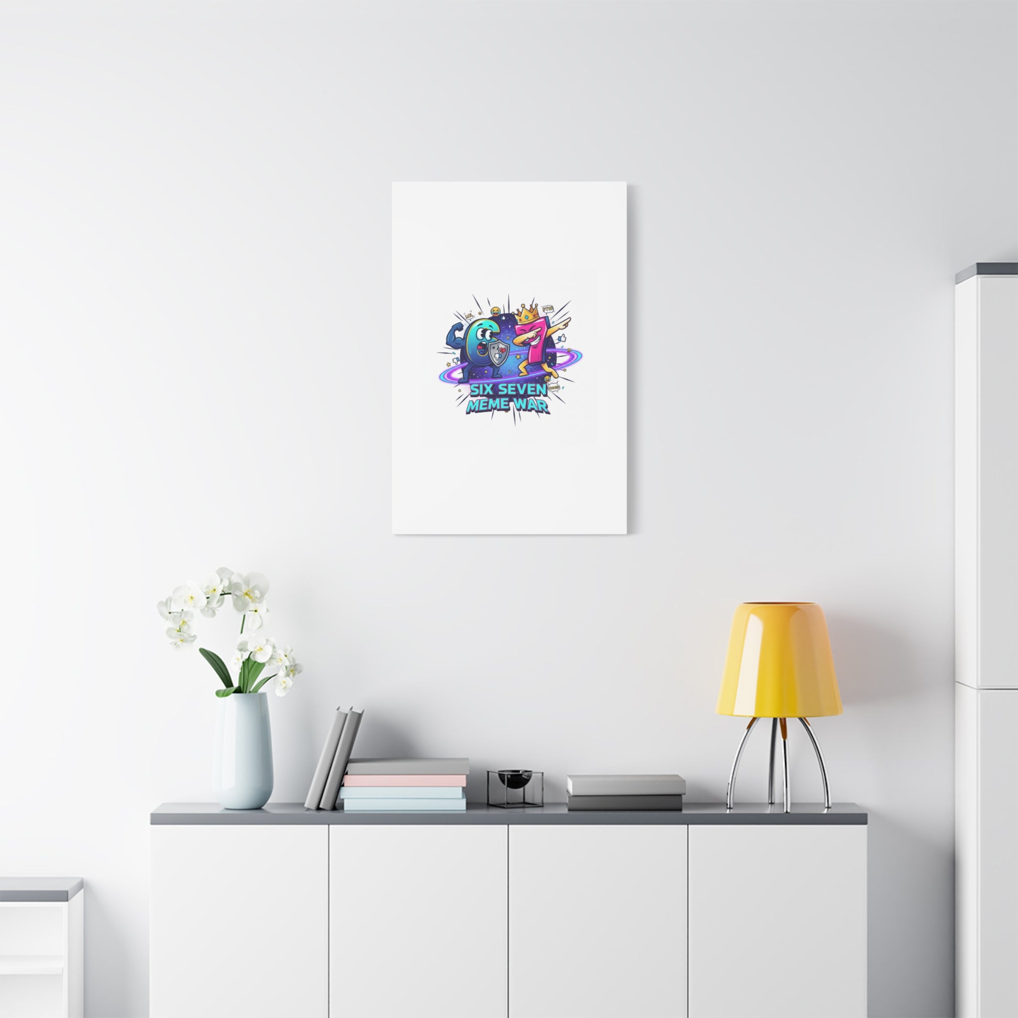 Six Seven Meme War Canvas | Legendary Internet Battle Art, Viral Culture Wall Decor