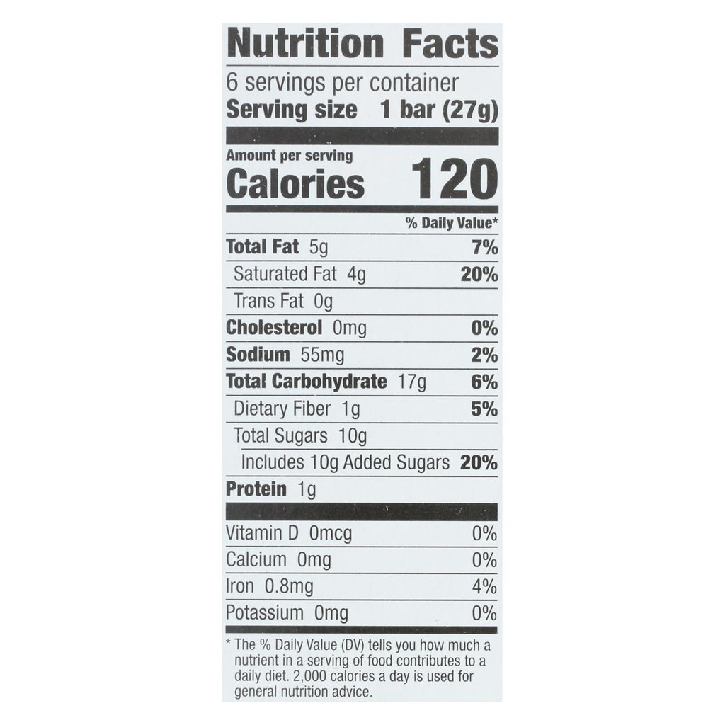Larabar Kid's Chocolate Chip Cookie Bar, Pack of 8, 6/0.96 oz