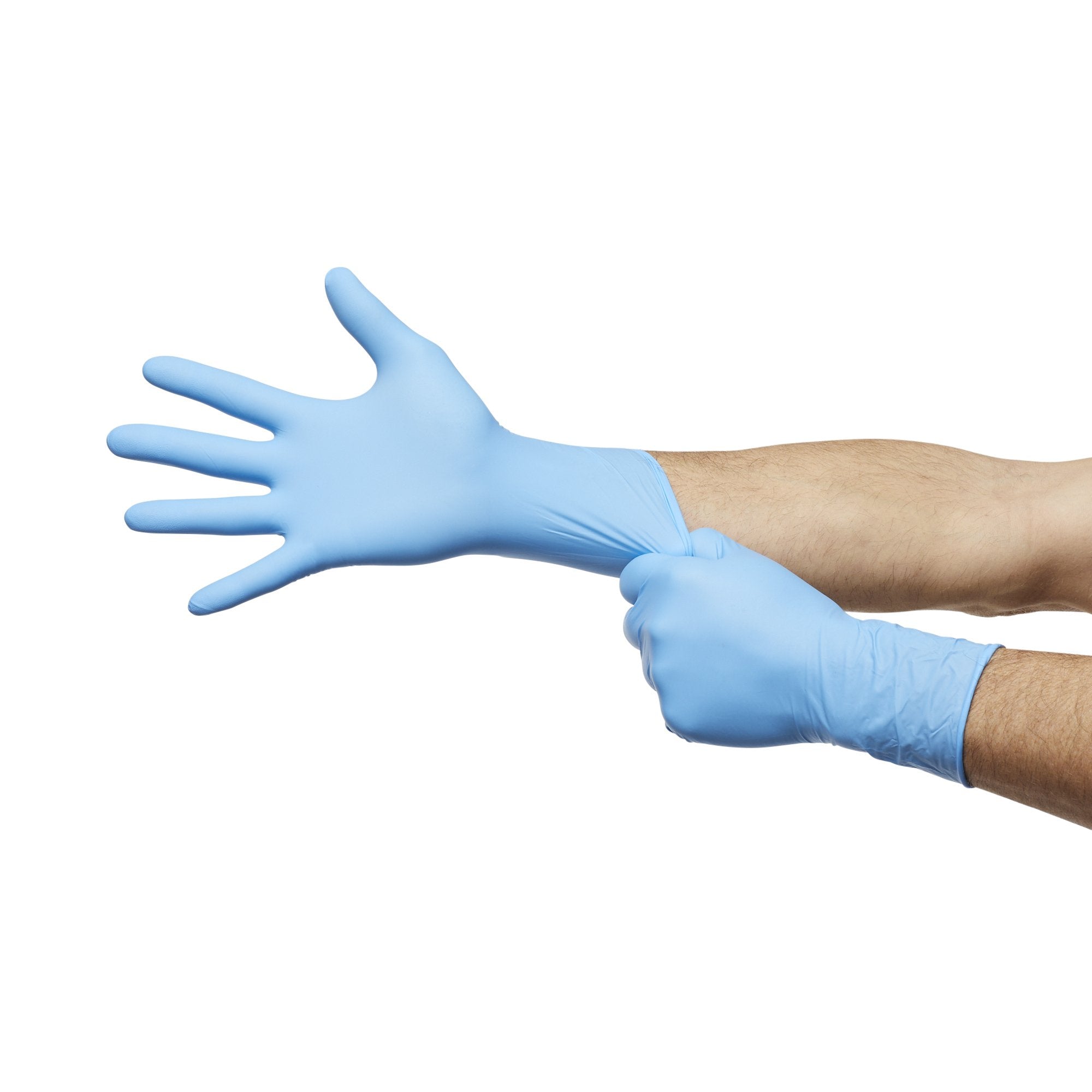 McKesson Confiderm® 6.5CX Nitrile Extended Cuff Length Exam Glove, Large, Blue 14-678C