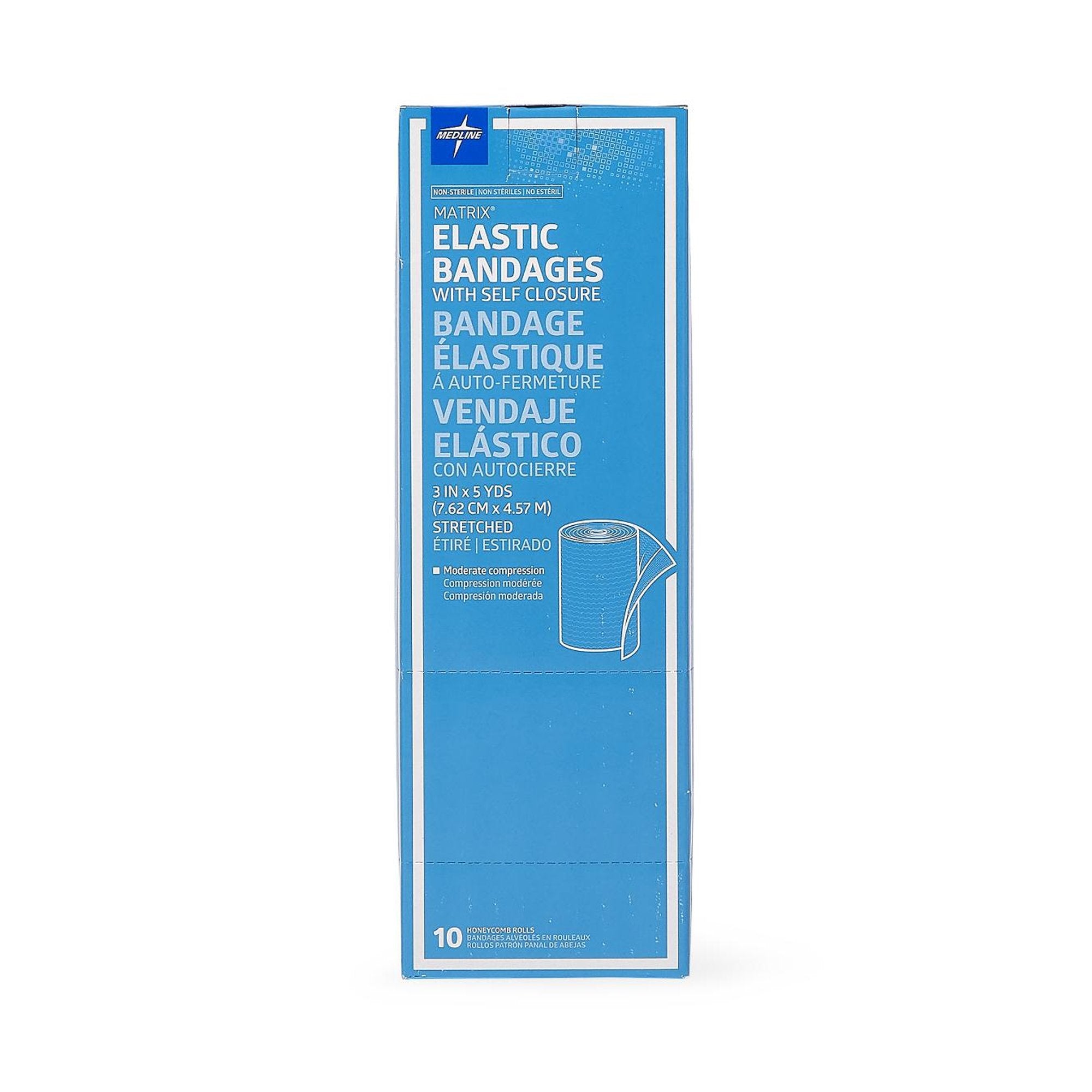 Matrix Double Hook and Loop Closure Elastic Bandage, 3 Inch x 5 Yard MDS087003LF