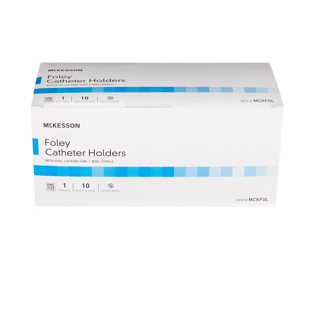McKesson Foley Catheter Holder Leg Strap With Dual-Locking Tabs, 2 x 24 Inch MCKFOL