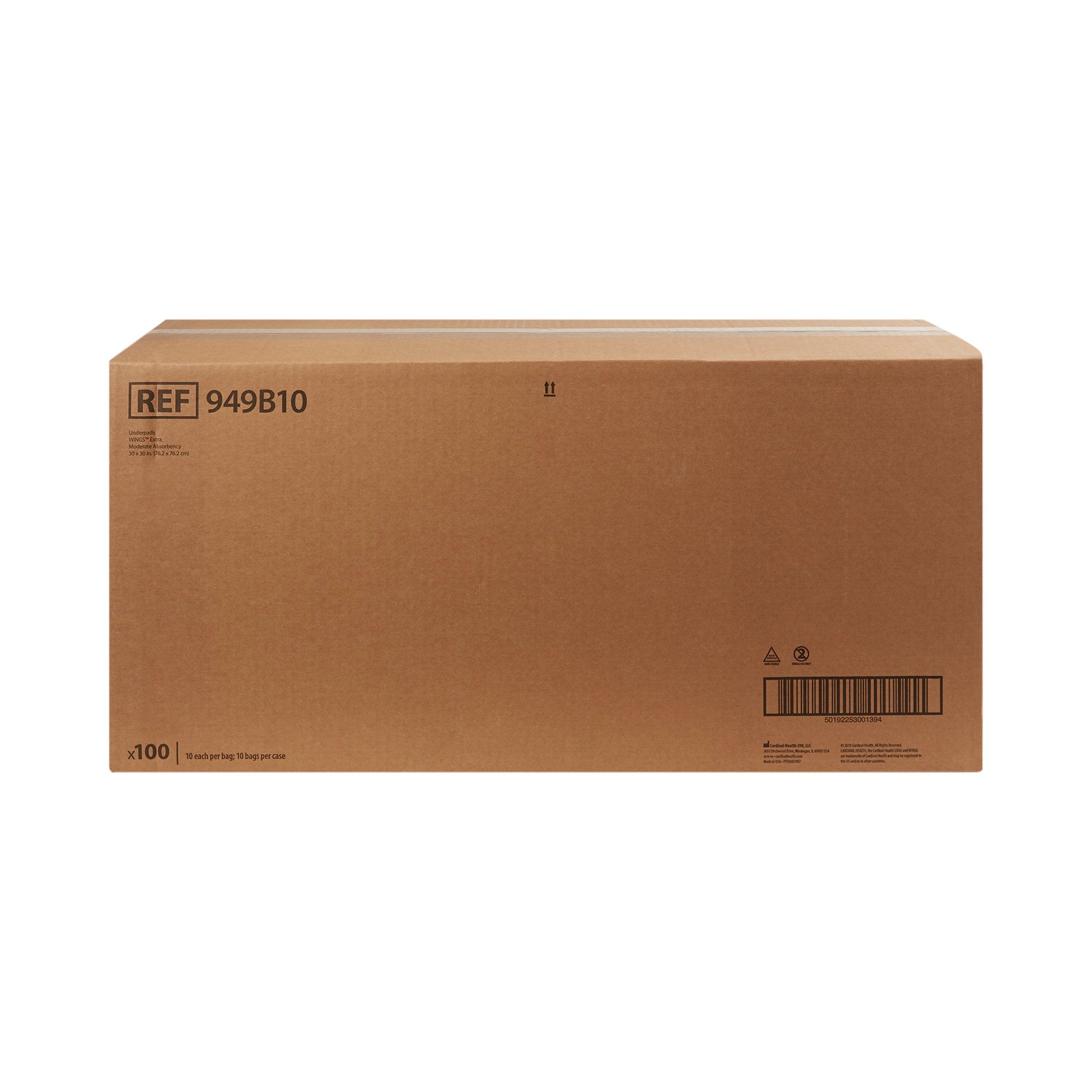 Simplicity Extra Underpad, Disposable, 30 X 30 Inch, Moderate Absorbency, Blue 949B10