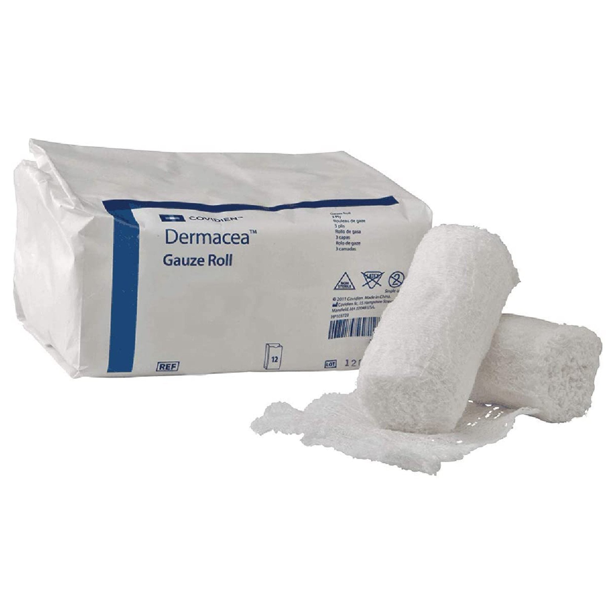 Dermacea™ Fluff Bandage Roll, 2 Inch x 4-1/8 Yard, 3-Ply 441124