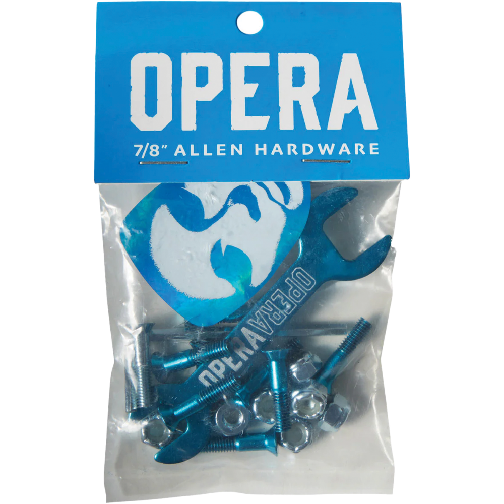 Opera Hardware Set 7/8" Allen - Blue/Silver