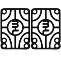 Mini Logo Shock Pads 1/10″ - Black (Set of 2)