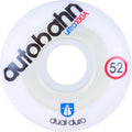 Autobahn Wheels Dual Durometer Ultra Classics 52mm 100a - White/Clear (Set)