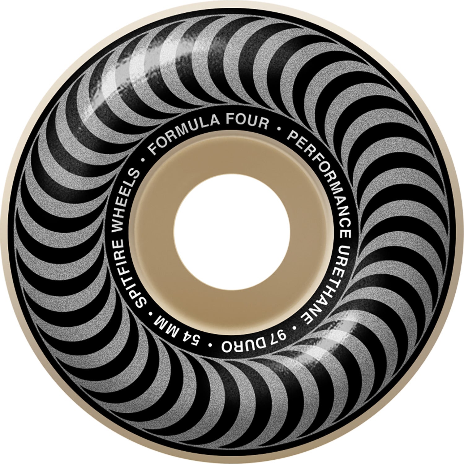 Spitfire Wheels F4 Classic 54mm 97a - Natural/Silver (Set of 4)