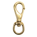 Scuba Choice 3-5/8" Brass Swivel Eye Snap Hook Clip #2, 12.9mm Opening