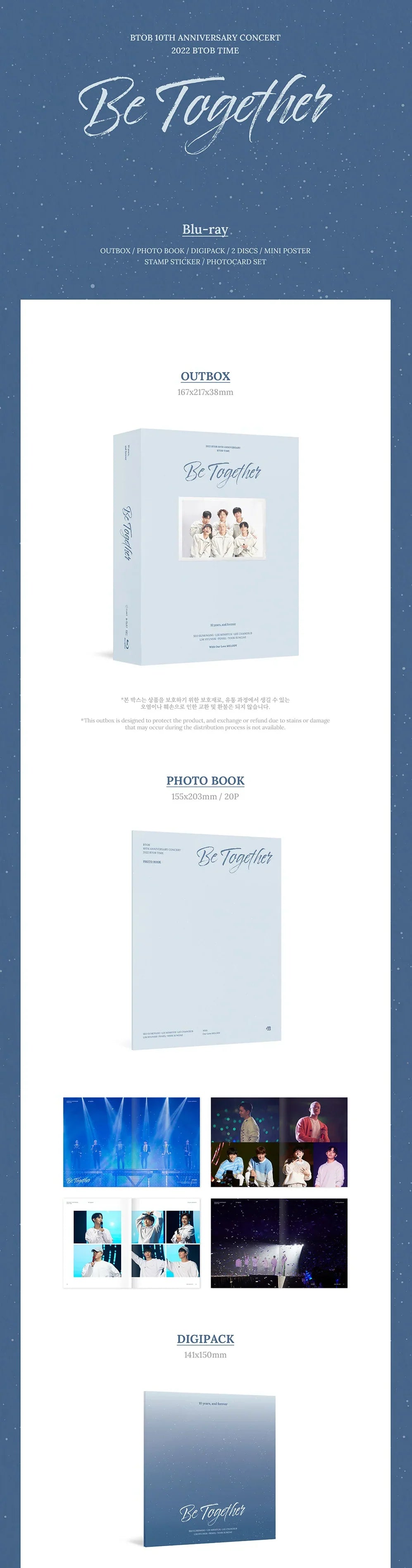 Btob - Be Together 10th Anniversary Concert 2022 Btob Time DVD Blu-Ray