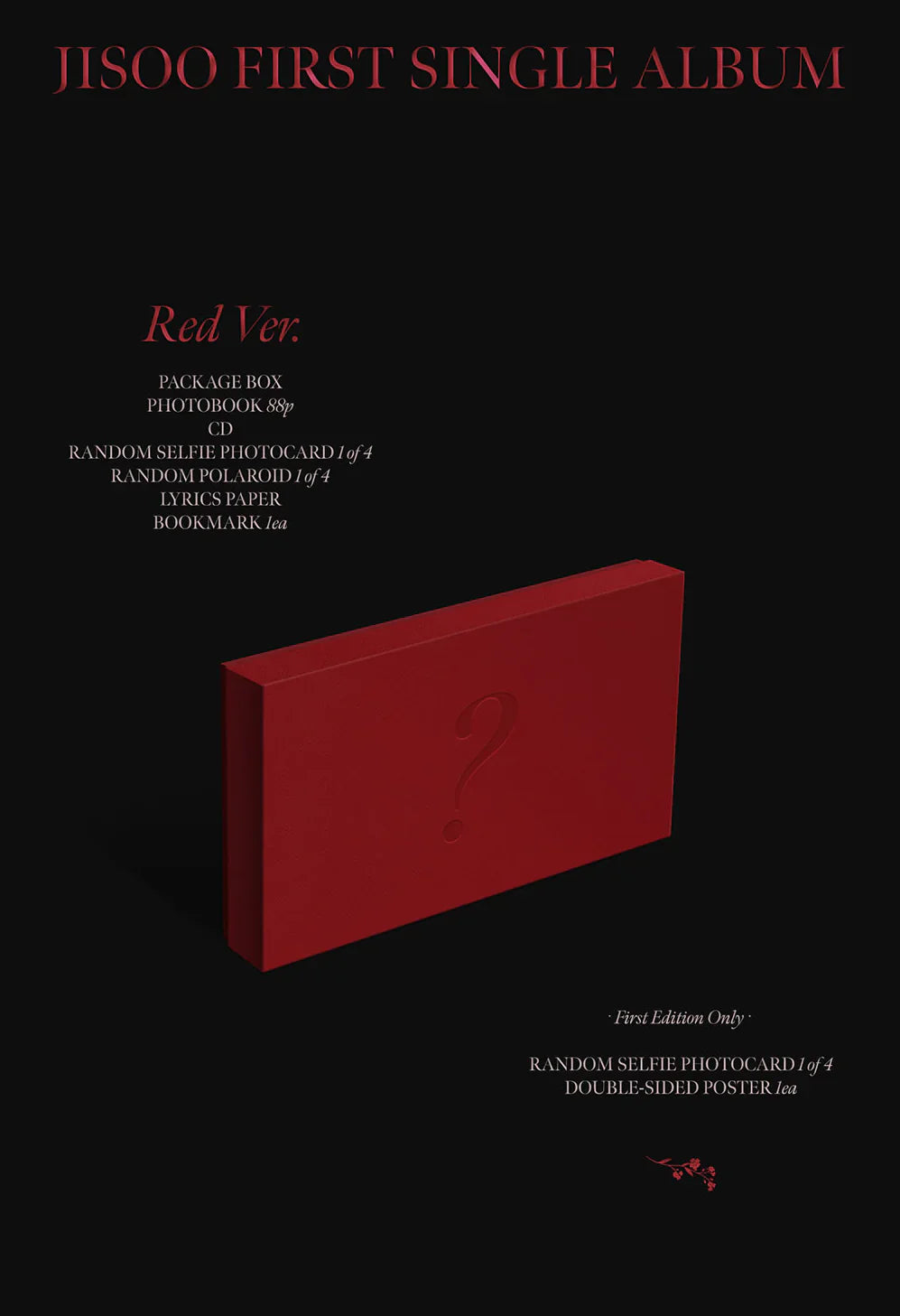 BLACKPINK Jisoo 1st Single Album