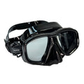 Palantic M36 Solid Black/Black Silicone RX Nearsighted Lenses Dive/Snorkeling Mask