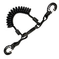 Scuba Diving Shark Coil Lanyard with Snaps and Quick Release Buckles
