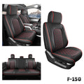 Umbrauto Custom Fit Seat Covers for Ford F150, Pickup Truck Nappa Leather Seatcovers for 2015-2025 Ford F150 SuperCrew/ 2017-2025 F250 F350 F450 Super Duty Crew Cab XL XLT Lariat King Ranch Platinum,Red