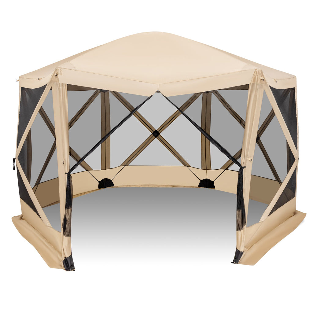 11.5 X 11.5 FT Pop-up Screen House Tent with Portable Carrying Bag