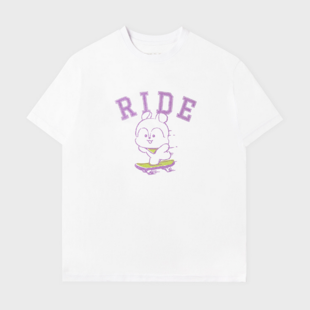 BT21 - Basic Short Sleeve Tshirt White (Mang)