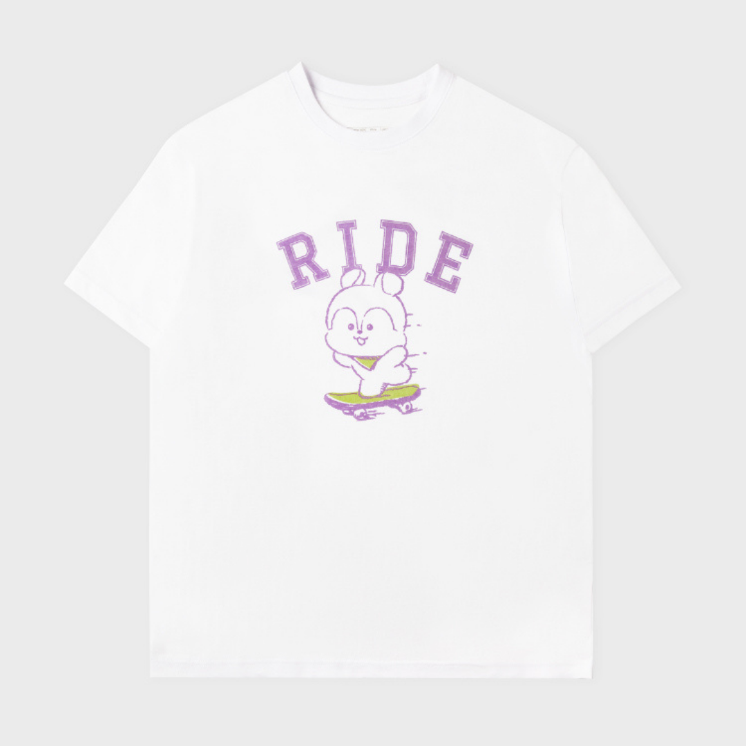 BT21 - Basic Short Sleeve Tshirt White (Mang)