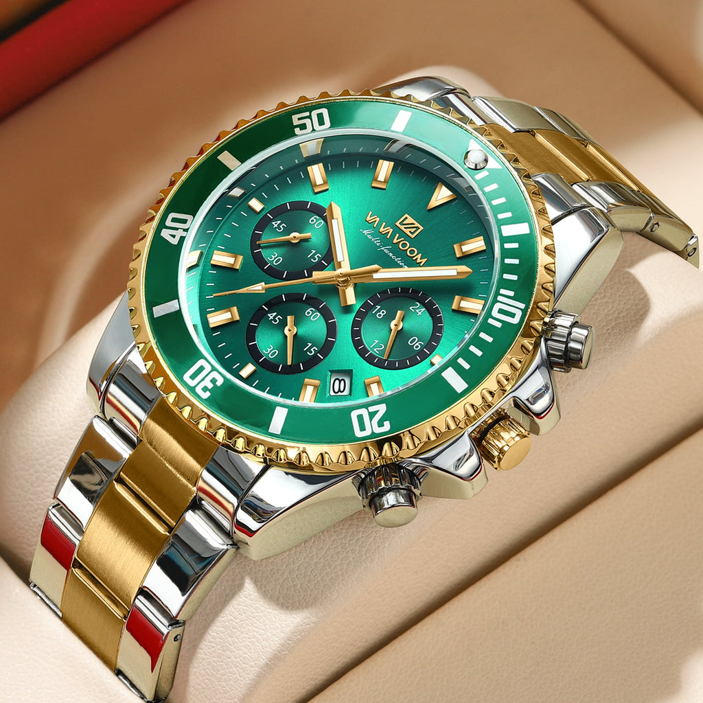 TREND New Men's Elegant Watch Waterproof And Scratch Resistant Stylish Stainless Steel Durable Wrist Watch