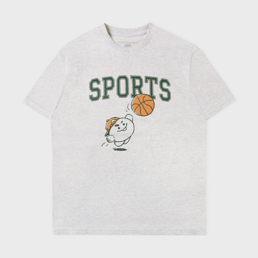 BT21 - Basic Short Sleeve Tshirt Oatmeal (Shooky)