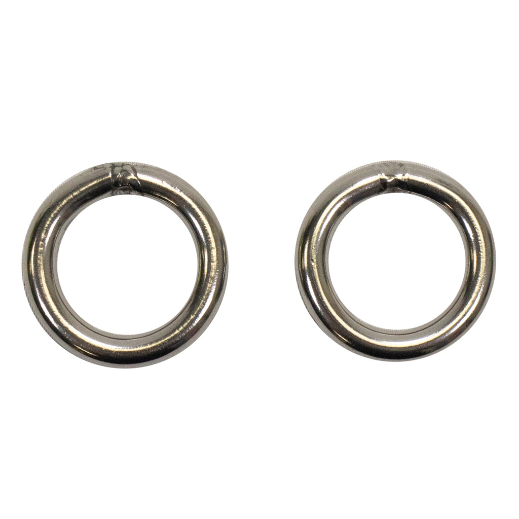 Scuba Choice 316 Stainless Steel Welded Round Ring 6mm x 25mm (1/4" x 1"), 2pc