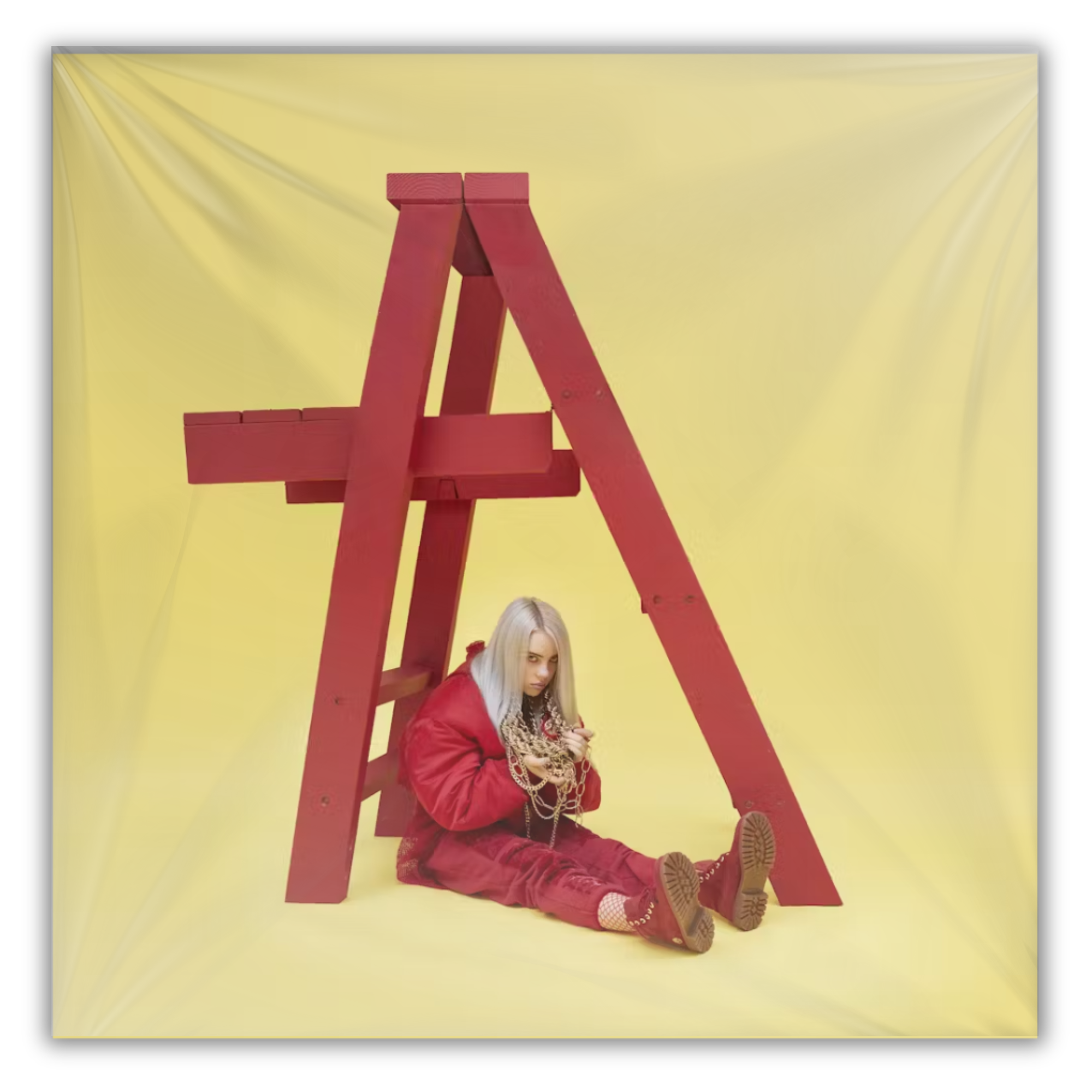 Billie Eilish - Happier Than Ever (X) (2LP) & Billie Eilish - Dont Smile At Me (Black LP Vinyl) & When We All Fall Asleep, Where Do We Go? (Pale Yellow LP Vinyl)