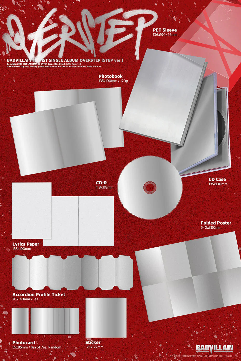BadVillain St Single - Overstep Photobook (Step Ver)
