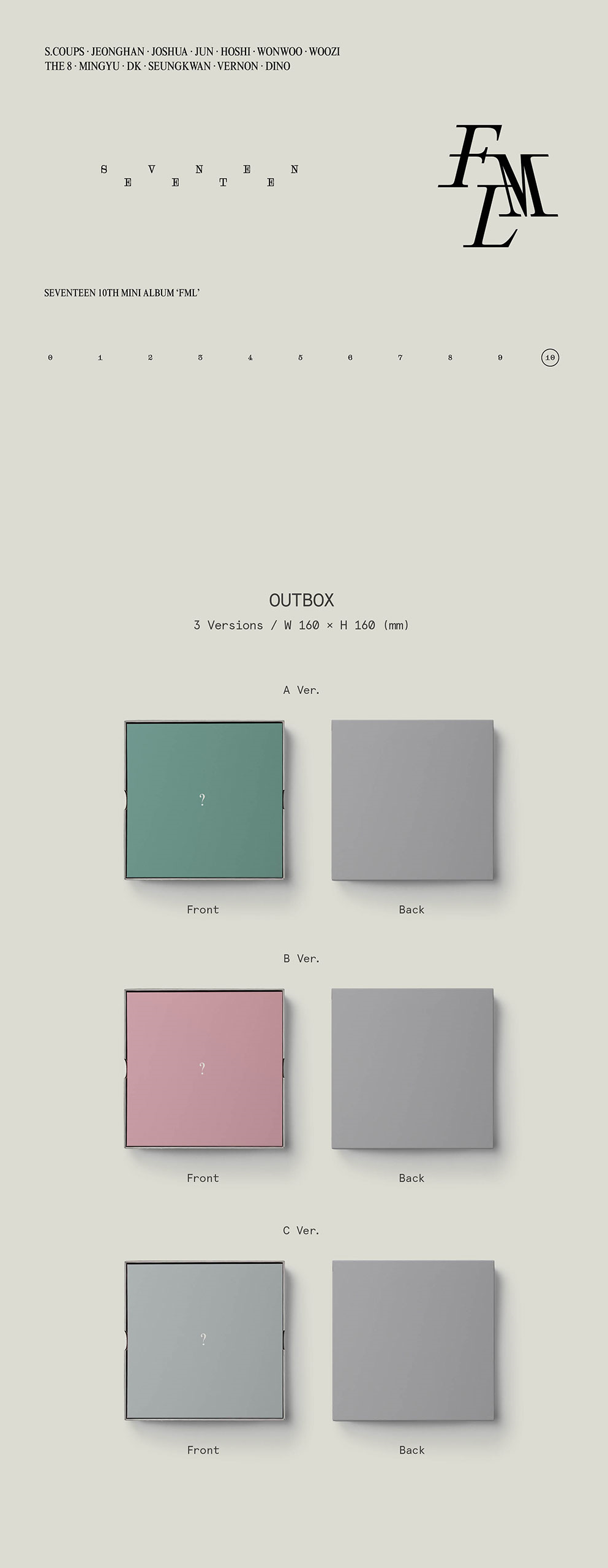 Seventeen 10th Mini Album - Fml
