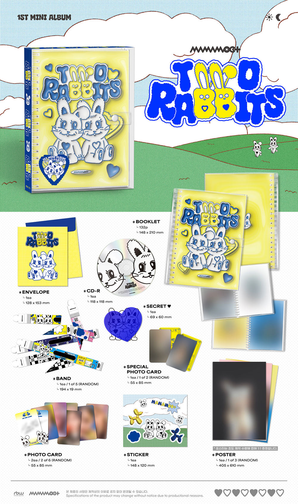 Mamamoo+ 1st Mini Album - Two Rabbits