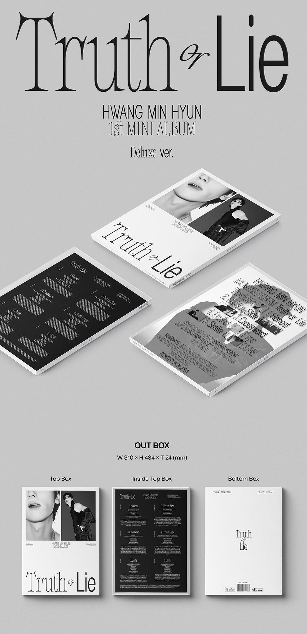 Hwang Min Hyun 1st Mini Album - Truth Or Lie (Deluxe Version)