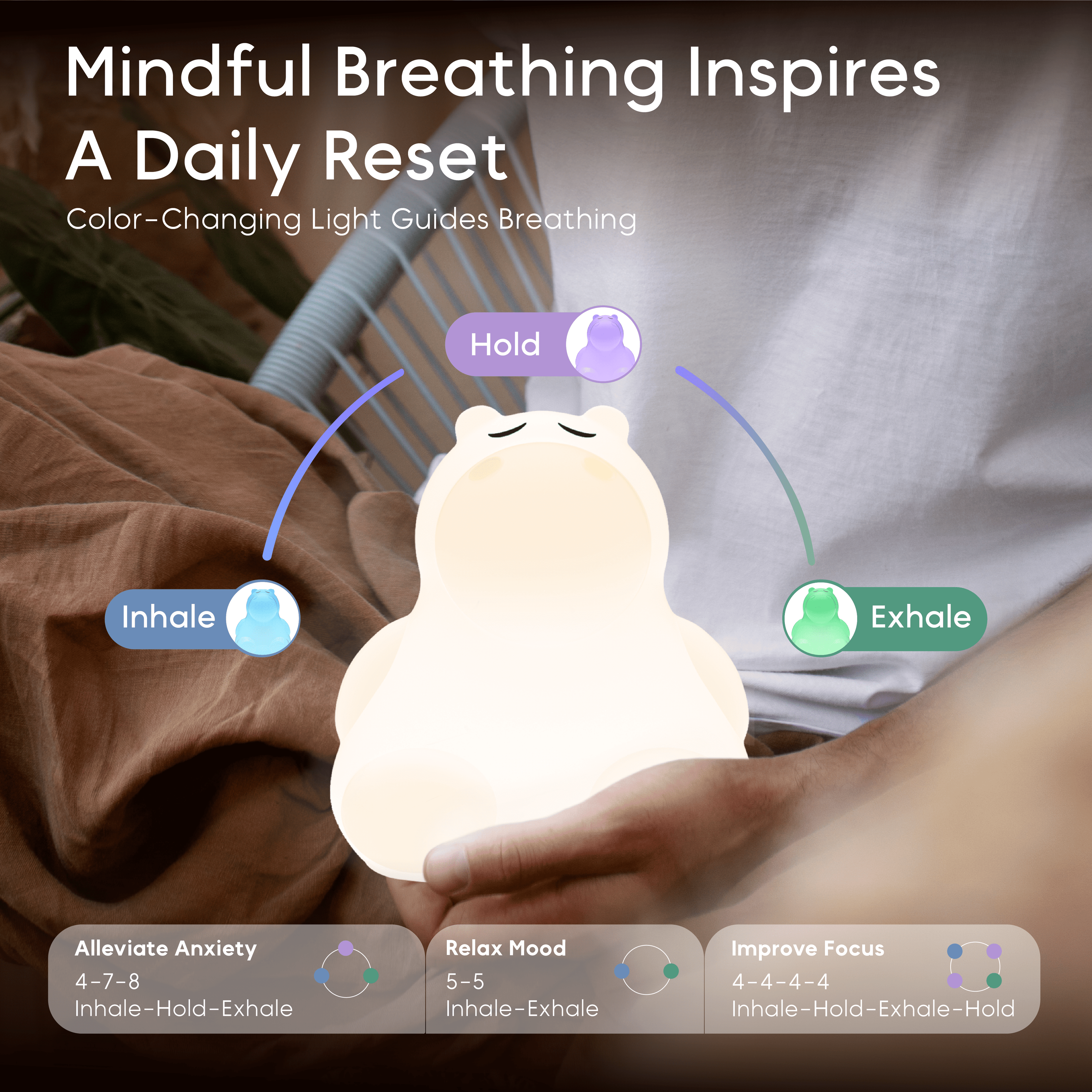 Breathing Pal 'Hugo' The Hippo