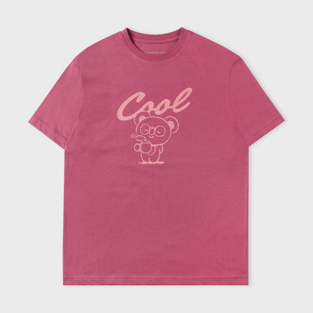 BT21 - Basic Short Sleeve Tshirt Indian Pink (Koya)