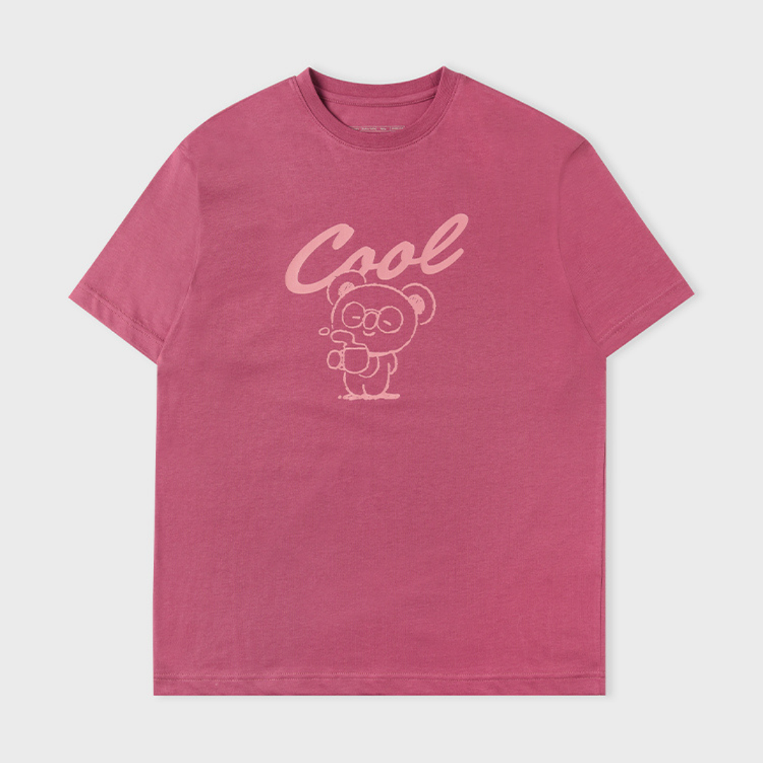 BT21 - Basic Short Sleeve Tshirt Indian Pink (Koya)