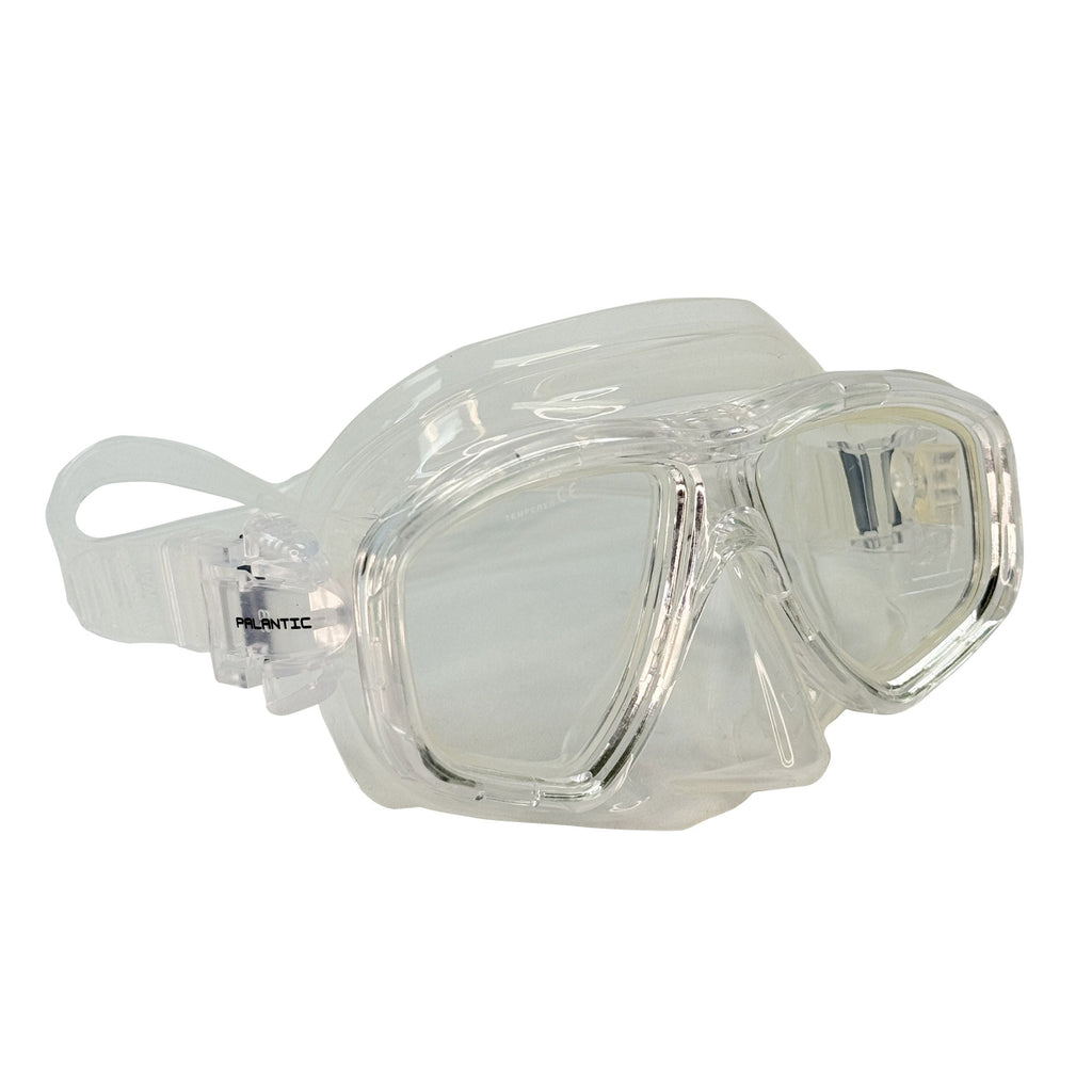 Palantic M36 Clear/Clear Silicone RX Farsighted Gauge Reader Lenses Dive/Snorkeling Mask