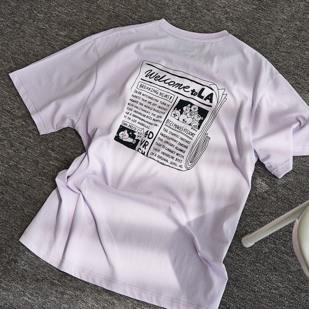 BT21 - Basic Short Sleeve Tshirt City Edition Purple