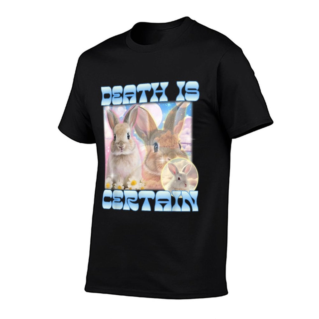Death Is Certain Funny Meme Cringe Gen Z Y2K Retro Vintage  Easy-care T-Shirt