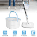 Spin Mop with Wringer Bucket Set for Easy Cleaning