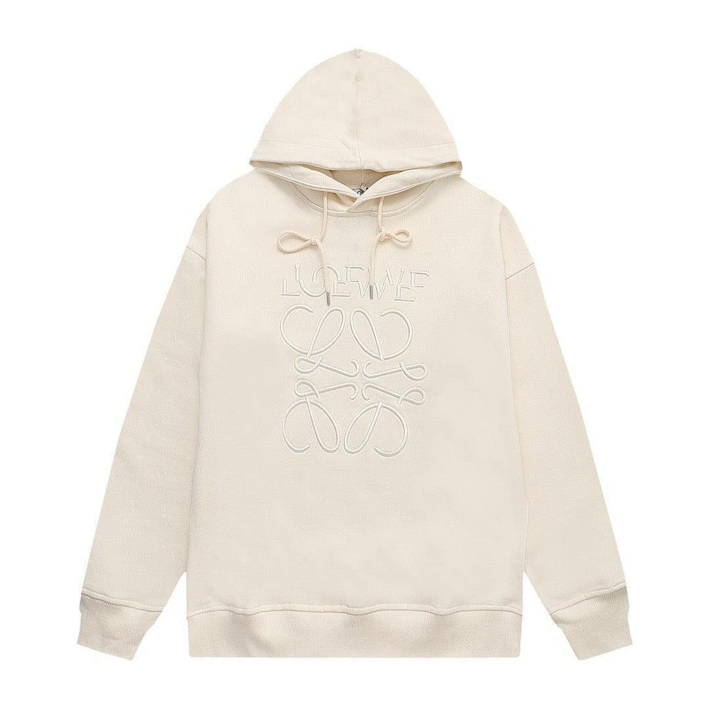 Loewe Relaxed fit hoodie in cotton Beige