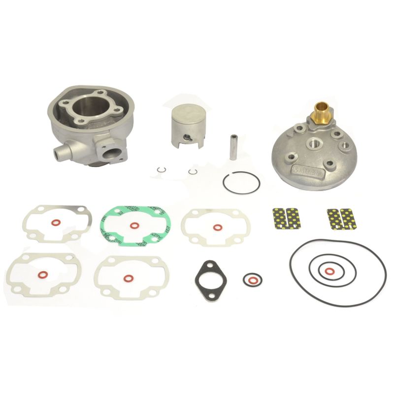 Athena 98-00 Aprilia 51 LC 50 47.6mm Bore 70cc 10mm Pin Flat Piston Big Bore Cylinder Kit w/Head 081100