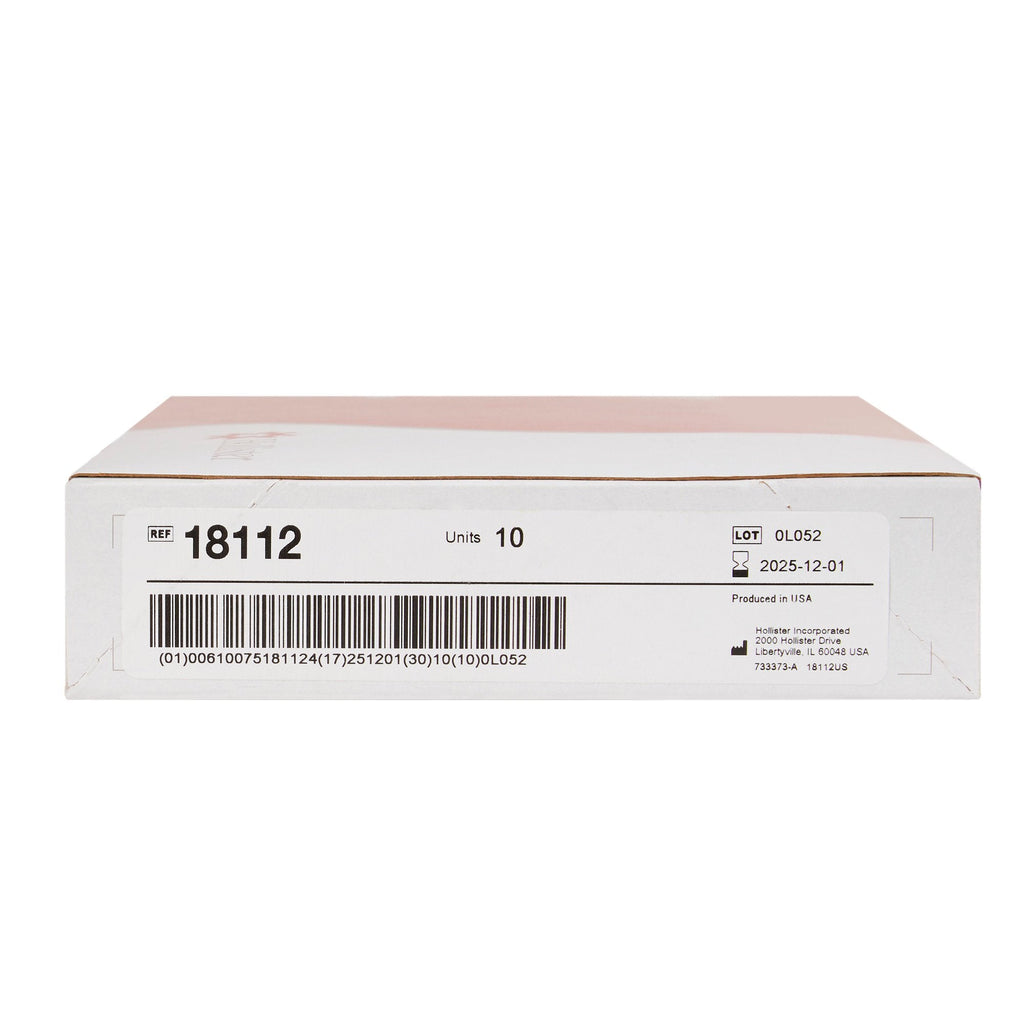 New Image™ 18112 Beige Colostomy Pouch, Pre-cut to Fit 44 mm Stomas, Green Match 18112