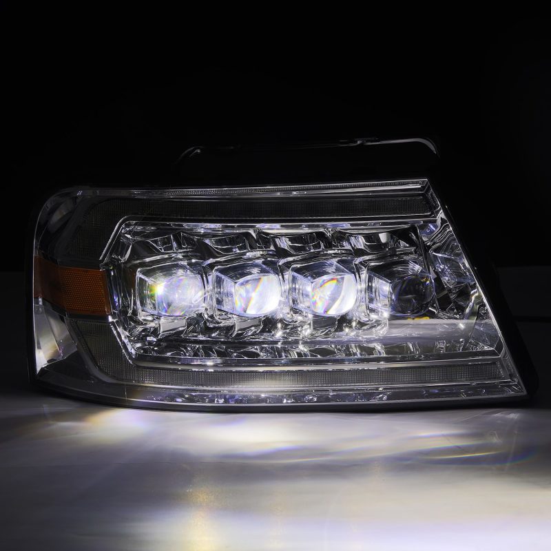 AlphaRex 04-08 Ford F150 / 06-08 Lincoln Mark LT NOVA LED Proj Headlights Chrome w/Activ Light/Seq 880129 *Discontinued