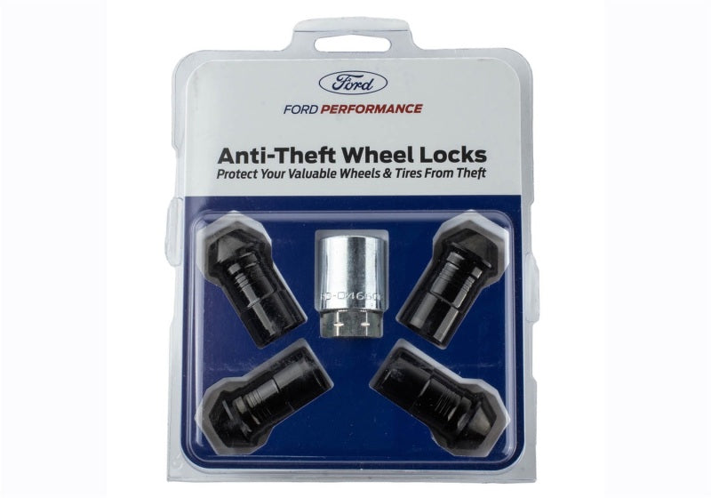 Ford Racing M14 x 1.5 Black Security Lug Nut Kit - Set of 4 M-1A043-A