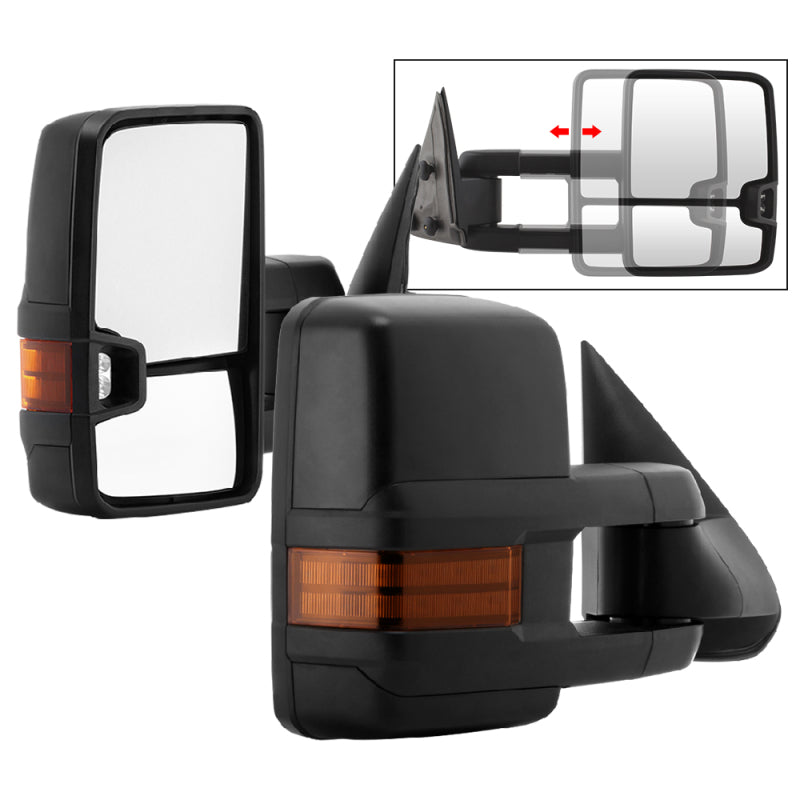 SPYDER xTune Chevy Silverado 99-06 G2 LED Signal Telescoping Mirror - SET MIR-CS03S-G2-MA-AM-SET 9936661