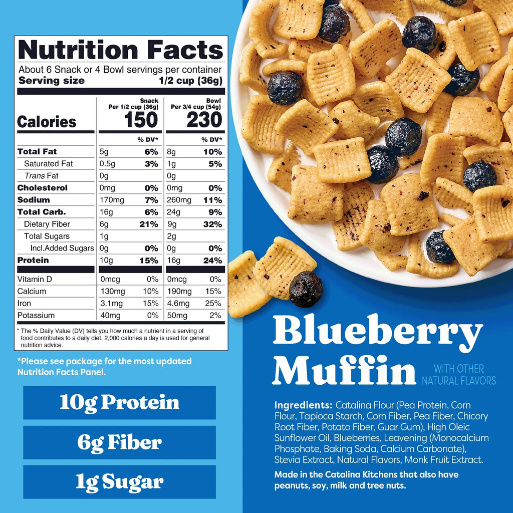 Catalina Crunch Blueberry Muffin Keto Cereal, 8 oz. (Pack of 6)