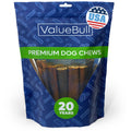 ValueBull USA Collagen Sticks for Dogs, 6 Inch Jumbo Chews, Natural Long-Lasting Dog Treats, 25 Count