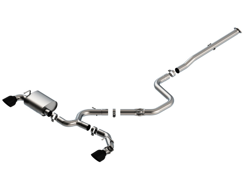 Borla 19-20 Hyundai Veloster N 2.0L I4 MT FWD 2DR 3in ATAK CatBack Exhaust w/ Black Chrome Tips 140832BC