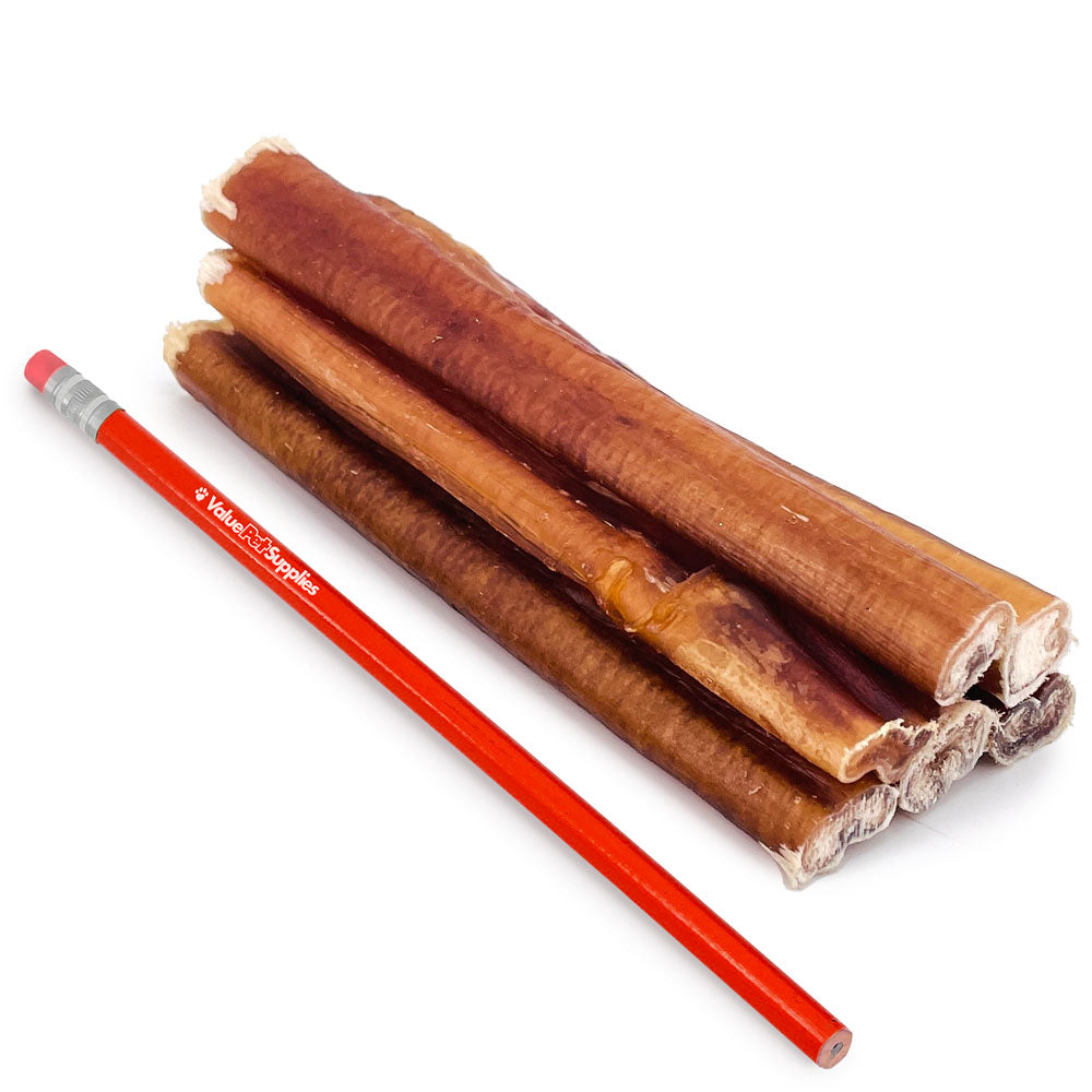 ValueBull USA Bully Sticks for Large Dogs, Thick 6 Inch, 25 Count