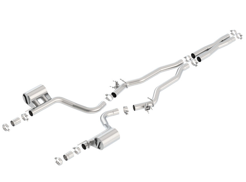 Borla 15-16 Dodge Challenger Hellcat 6.2L V8 ATAK w/ Valve Simulator CB Exhaust Factory Valance 140648