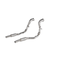 Akrapovic 2020+ Audi RS Q8 (4M) Link Pipe Set (SS) Catted (Excl Models w/5C1 Option Code) DP/L-AU/SS/2