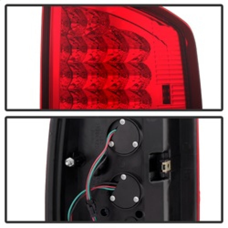 SPYDER Xtune Dodge Ram 02-06 1500 / Ram 2500/3500 03-06 LED Tail Light Red Clear ALT-JH-DR02-LED-RC 5072993